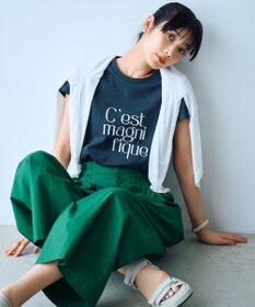 23区 【一部店舗限定/洗える】マルチ機能 シアー クロップド カーディガン