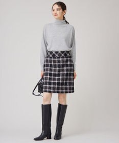 自由区 【洗える】ソフトウールハイゲージハイネック ニット