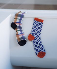 TRICOTE シアーモザイクタイルソックス