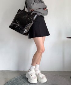 WEGO 【MLサイズ展開】厚底キルティングサンダル