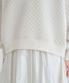 Green Parks ショート丈キルトロゴプルオーバー