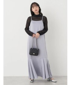 earth music&ecology サテンキャミワンピース