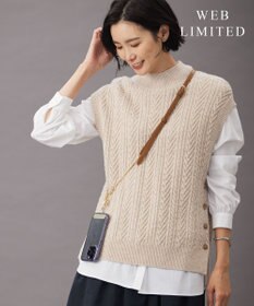 J.PRESS LADIES 【WEB限定・長さ調節可能】レザー スマホ ストラップ