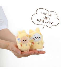 Mother garden らっこいぬ お月見 うさぎキーホルダー