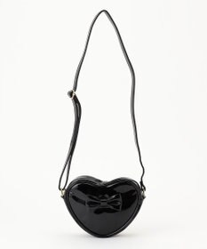 ANY KIDS エナメルハート型 ショルダーバッグ