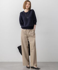 23区 S 【洗える】ルレックスバルキー5分袖 ラメ ニット