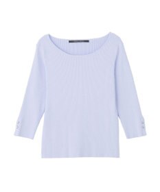 YECCA VECCA 袖釦7分袖リブニット