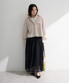 Green Parks ラウンド切替インドコットンレーススカート