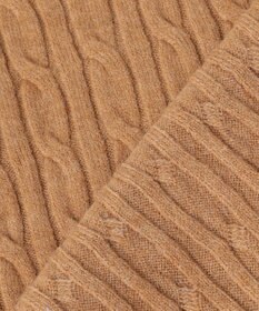 Feroux ケーブル編み×リボン刺繍 ニット カーディガン