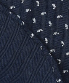 JOSEPH ABBOUD 【キングサイズ・オーガニックコットン】フランネルペイズリー柄プリント シャツ