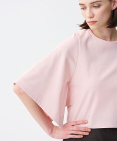 uncrave ダブルフェイスジャージー ハンカチスリーブトップス