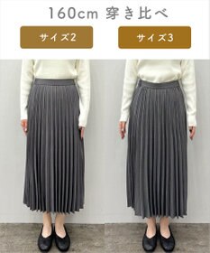 ANY 【洗濯機可/ウエストゴム】チェックプリーツスカート