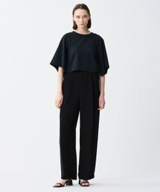 uncrave ダブルフェイスジャージー ハンカチスリーブトップス