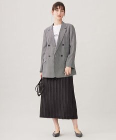 自由区 【セットアップ対応・洗える】フリンジジャガード スカート