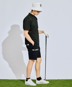 PW CIRCULUS 【吸水速乾 / ストレッチ】【MEN】ストレッチメッシュカノコ ベンチレーションモックT ゴルフ