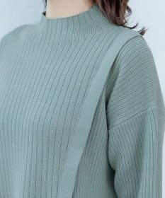 Tiaclasse L 【洗える】1枚でもレイヤード効果のあるサイドボタンチュニック