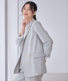 ANY L イージーケアライトストレッチダブルテーラードジャケット