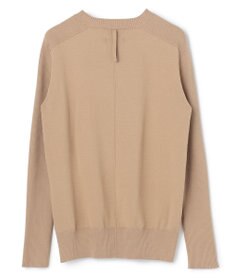 BEIGE， 【WEB限定・洗える】WILLOW / ストレッチクルーネックリブニット