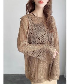 Green Parks ２ＷＡＹ透かし編みニットプルオーバー