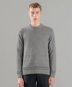 JOSEPH HOMME 【洗える】ハイツイストコード　クルーネックニット
