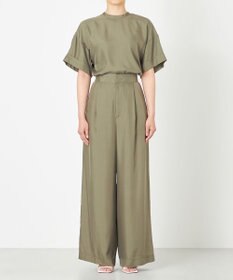 NAVE 【ReNAVE・セットアップ可/洗える/UVケア/接触冷感】フィブリルシャンブレー ワイドパンツ