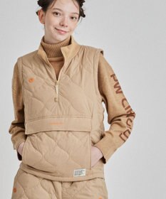 PW CIRCULUS 【ベストにもなる！袖2WAY】【WOMEN】ひょうたんキルティング中綿ブルゾン