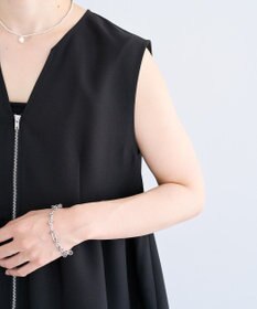 Green Parks 麻調ペプラムｚｉｐベスト