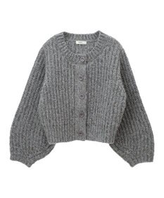 earth music&ecology ローゲージニットショートカーディガン