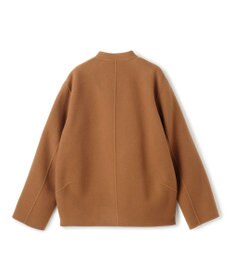 BEIGE， 【andGIRL 秋号掲載】LEMOORE / ウールリバースタンドカラーショートコート