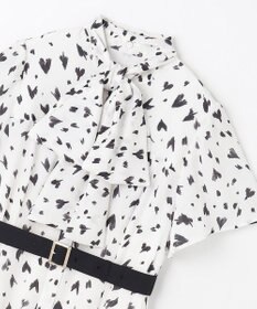 GRACE CONTINENTAL ハートレオパードプリントワンピース