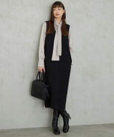 ICB 【洗える】 ヴィンテージストレッチサテン ブラウス