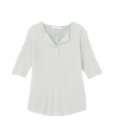 AMERICAN HOLIC 【2点セット】シアーリブヘンリーネックニット＋タンクトップ