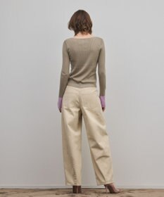 GRACE CONTINENTAL バイカラーリブニットトップ