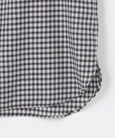 J.PRESS LADIES L 【洗える】ポリエステルヴィスコースブロックチェック バンドカラー ブラウス