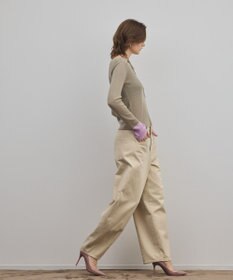 GRACE CONTINENTAL バイカラーリブニットトップ