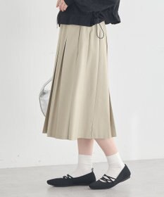 earth music&ecology タックプリーツミディスカート