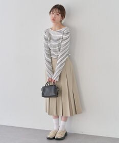 earth music&ecology タックプリーツミディスカート