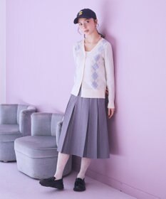 earth music&ecology タックプリーツミディスカート