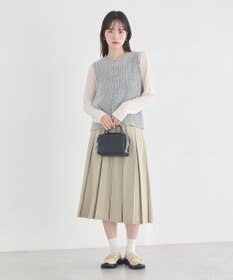 earth music&ecology タックプリーツミディスカート