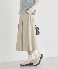 earth music&ecology タックプリーツミディスカート