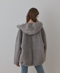 GRACE CONTINENTAL フェイクミンクフードジャケット