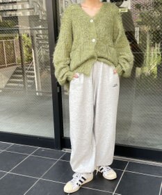 WEGO 裏起毛ロゴ刺繍スウェットパンツ