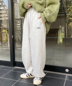 WEGO 裏起毛ロゴ刺繍スウェットパンツ