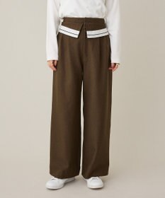 CRAFT STANDARD BOUTIQUE ウエスト折り返しスラックス