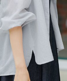 Tiaclasse L 【洗える】シアーパーカーカーディガン