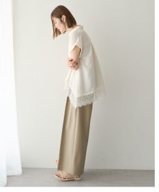 YECCA VECCA 裾レーススキッパーシャツ