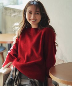 ANY SIS ボートネックAir ニット