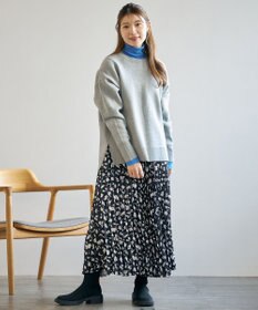 UNFILO 【洗える】スポンジ ニット プルオーバー