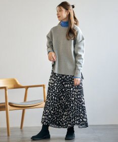 UNFILO 【洗える】スポンジ ニット プルオーバー