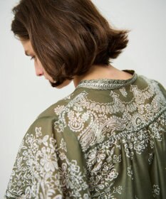 GRACE CONTINENTAL バンダナフレアスリーブブラウス